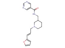 N-({1-[(2E)-3-(2-furyl)prop-2-en-1-yl]piperidin-3-yl}methyl)pyrimidine-5-carboxamide