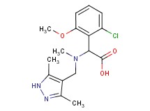 (2-chloro-6-methoxyphenyl)[[(3,5-dimethyl-1H-pyrazol-4-yl)methyl](methyl)amino]acetic acid