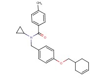 N-[4-(3-cyclohexen-1-ylmethoxy)benzyl]-N-cyclopropyl-4-methylbenzamide