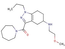 3-(1-azepanylcarbonyl)-N-(2-methoxyethyl)-1-propyl-4,5,6,7-tetrahydro-1H-indazol-5-amine