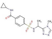 N-cyclopropyl-4-({[1-(4-methyl-4H-1,2,4-triazol-3-yl)ethyl]amino}sulfonyl)benzamide