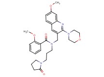 2-methoxy-N-{[7-methoxy-2-(4-morpholinyl)-3-quinolinyl]methyl}-N-[3-(2-oxo-1-pyrrolidinyl)propyl]benzamide