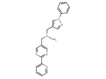 N-methyl-1-(1-phenyl-1H-pyrazol-4-yl)-N-{[2-(2-pyridinyl)-5-pyrimidinyl]methyl}methanamine