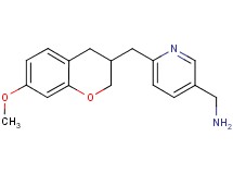 ({6-[(7-methoxy-3,4-dihydro-2H-chromen-3-yl)methyl]-3-pyridinyl}methyl)amine hydrochloride