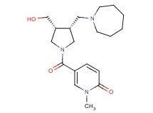 5-{[(3R*,4R*)-3-(1-azepanylmethyl)-4-(hydroxymethyl)-1-pyrrolidinyl]carbonyl}-1-methyl-2(1H)-pyridinone
