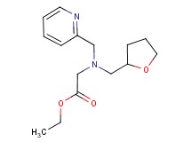 ethyl [(pyridin-2-ylmethyl)(tetrahydrofuran-2-ylmethyl)amino]acetate