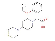 (2-ethoxyphenyl)(4-thiomorpholin-4-ylpiperidin-1-yl)acetic acid