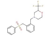 4-{2-[(phenylsulfonyl)methyl]benzyl}-2-(trifluoromethyl)morpholine