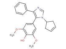 4-(1-cyclopent-3-en-1-yl-4-phenyl-1H-imidazol-5-yl)-2,6-dimethoxyphenol
