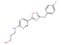 3-({5-[3-(4-fluorobenzyl)-1,2,4-oxadiazol-5-yl]-2-pyridinyl}amino)-1-propanol