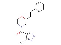 4-[(3-methyl-1H-pyrazol-4-yl)carbonyl]-2-(2-phenylethyl)morpholine