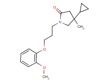 4-cyclopropyl-1-[3-(2-methoxyphenoxy)propyl]-4-methylpyrrolidin-2-one