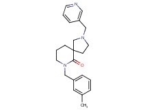7-(3-methylbenzyl)-2-(3-pyridinylmethyl)-2,7-diazaspiro[4.5]decan-6-one
