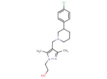 2-(4-{[3-(4-chlorophenyl)piperidin-1-yl]methyl}-3,5-dimethyl-1H-pyrazol-1-yl)ethanol