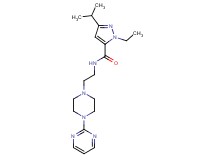 1-ethyl-3-isopropyl-N-{2-[4-(2-pyrimidinyl)-1-piperazinyl]ethyl}-1H-pyrazole-5-carboxamide