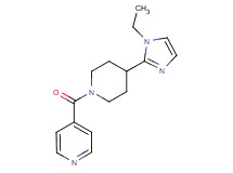 4-{[4-(1-ethyl-1H-imidazol-2-yl)-1-piperidinyl]carbonyl}pyridine