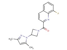 2-{[3-(3,5-dimethyl-1H-pyrazol-1-yl)-1-azetidinyl]carbonyl}-8-fluoroquinoline