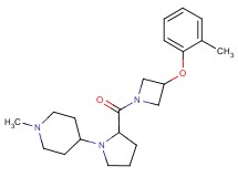 1-methyl-4-(2-{[3-(2-methylphenoxy)-1-azetidinyl]carbonyl}-1-pyrrolidinyl)piperidine