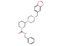 3-[4-(1,3-benzodioxol-5-ylmethyl)-1-piperazinyl]-N-benzyl-1-piperidinecarboxamide