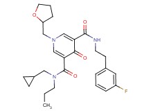 N-(cyclopropylmethyl)-N'-[2-(3-fluorophenyl)ethyl]-4-oxo-N-propyl-1-(tetrahydro-2-furanylmethyl)-1,4-dihydro-3,5-pyridinedicarboxamide
