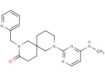 8-[4-(methylamino)-2-pyrimidinyl]-2-(2-pyridinylmethyl)-2,8-diazaspiro[5.5]undecan-3-one