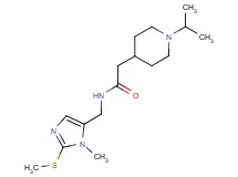 2-(1-isopropyl-4-piperidinyl)-N-{[1-methyl-2-(methylthio)-1H-imidazol-5-yl]methyl}acetamide
