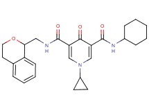 N-cyclohexyl-1-cyclopropyl-N'-(3,4-dihydro-1H-isochromen-1-ylmethyl)-4-oxo-1,4-dihydro-3,5-pyridinedicarboxamide