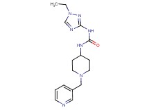 N-(1-ethyl-1H-1,2,4-triazol-3-yl)-N'-[1-(pyridin-3-ylmethyl)piperidin-4-yl]urea