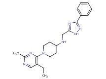 1-(5-ethyl-2-methylpyrimidin-4-yl)-N-[(3-phenyl-1H-1,2,4-triazol-5-yl)methyl]piperidin-4-amine