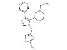 4-{[5-(1-ethylpiperidin-3-yl)-4-phenyl-1H-imidazol-1-yl]methyl}-1,3-thiazol-2-amine