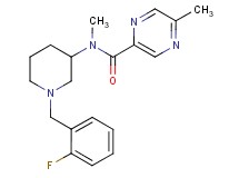 N-[1-(2-fluorobenzyl)-3-piperidinyl]-N,5-dimethyl-2-pyrazinecarboxamide