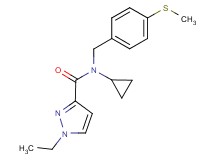 N-cyclopropyl-1-ethyl-N-[4-(methylthio)benzyl]-1H-pyrazole-3-carboxamide