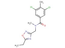 3,5-dichloro-N-[(5-ethyl-1,2,4-oxadiazol-3-yl)methyl]-N,4-dimethylbenzamide