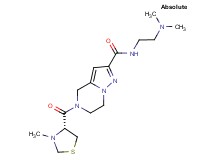 N-[2-(dimethylamino)ethyl]-5-{[(4R)-3-methyl-1,3-thiazolidin-4-yl]carbonyl}-4,5,6,7-tetrahydropyrazolo[1,5-a]pyrazine-2-carboxamide
