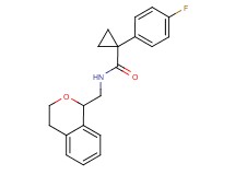 N-(3,4-dihydro-1H-isochromen-1-ylmethyl)-1-(4-fluorophenyl)cyclopropanecarboxamide