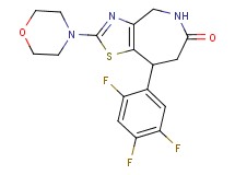 2-morpholin-4-yl-8-(2,4,5-trifluorophenyl)-4,5,7,8-tetrahydro-6H-[1,3]thiazolo[4,5-c]azepin-6-one