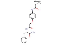 (2S)-3-phenyl-2-({[4-(propionylamino)phenoxy]acetyl}amino)propanamide