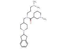 N-{[1-(2,3-dihydro-1H-inden-2-yl)-4-piperidinyl]methyl}-N-[3-(dimethylamino)propyl]-1-methyl-3-piperidinecarboxamide