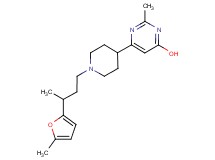 2-methyl-6-{1-[3-(5-methyl-2-furyl)butyl]piperidin-4-yl}pyrimidin-4-ol