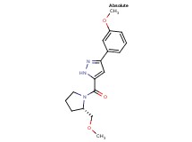 5-{[(2S)-2-(methoxymethyl)-1-pyrrolidinyl]carbonyl}-3-(3-methoxyphenyl)-1H-pyrazole