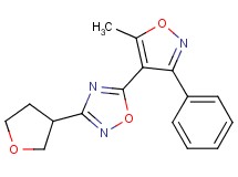 5-(5-methyl-3-phenylisoxazol-4-yl)-3-(tetrahydrofuran-3-yl)-1,2,4-oxadiazole