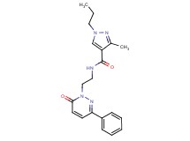 3-methyl-N-[2-(6-oxo-3-phenyl-1(6H)-pyridazinyl)ethyl]-1-propyl-1H-pyrazole-4-carboxamide