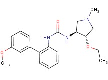 N-[(3S*,4S*)-4-ethoxy-1-methylpyrrolidin-3-yl]-N'-(3'-methoxybiphenyl-2-yl)urea