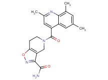 5-[(2,6,8-trimethyl-4-quinolinyl)carbonyl]-4,5,6,7-tetrahydroisoxazolo[4,5-c]pyridine-3-carboxamide
