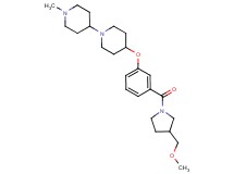 4-(3-{[3-(methoxymethyl)-1-pyrrolidinyl]carbonyl}phenoxy)-1'-methyl-1,4'-bipiperidine