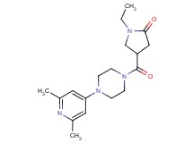 4-{[4-(2,6-dimethyl-4-pyridinyl)-1-piperazinyl]carbonyl}-1-ethyl-2-pyrrolidinone