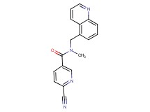 6-cyano-N-methyl-N-(5-quinolinylmethyl)nicotinamide