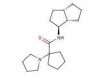 N-[(1S*,3aS*,6aS*)-octahydropentalen-1-yl]-1-pyrrolidin-1-ylcyclopentanecarboxamide