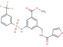 methyl 3-[(3-furoylamino)methyl]-5-({[3-(trifluoromethyl)phenyl]sulfonyl}amino)benzoate