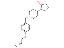 1-{1-[4-(allyloxy)benzyl]piperidin-4-yl}pyrrolidin-2-one